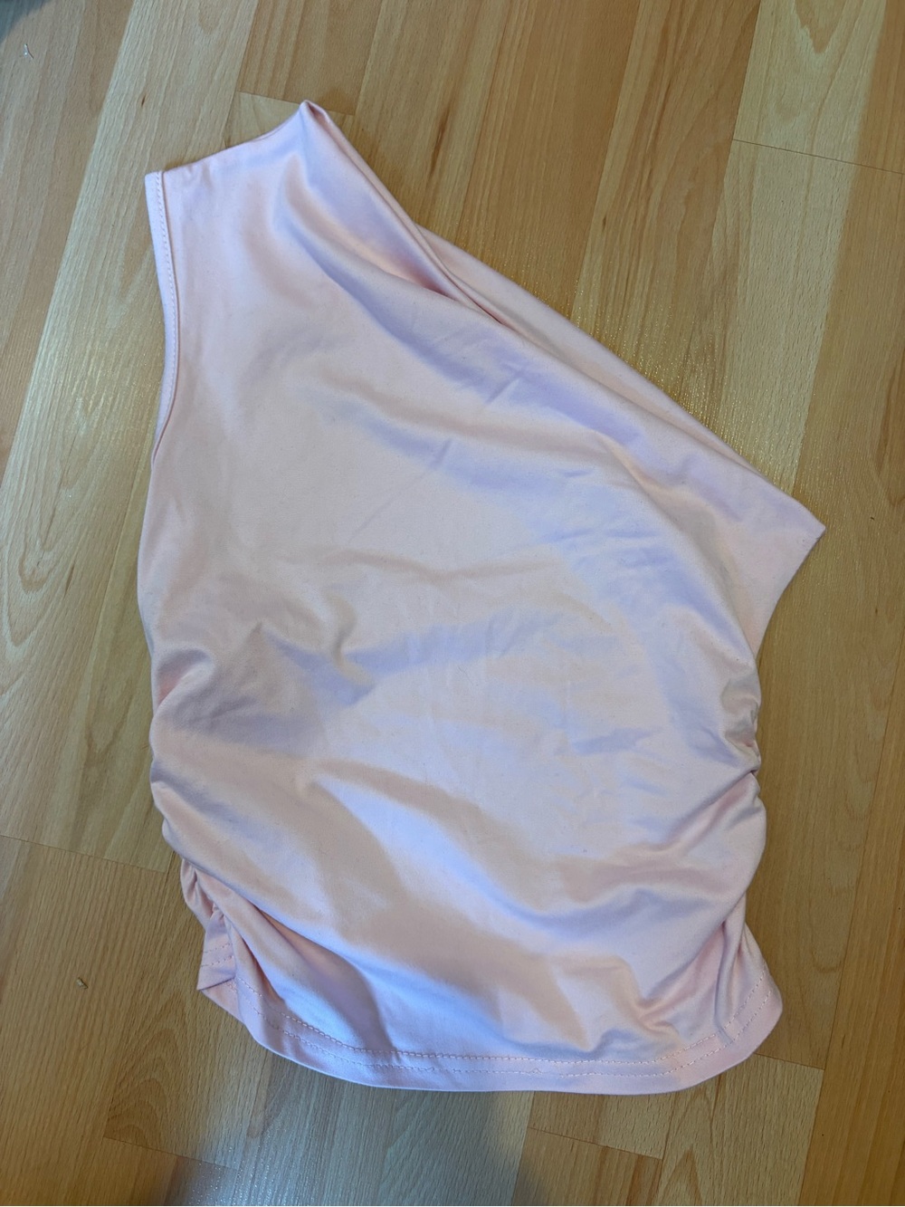 Women's One-Shoulder Pink Skirt